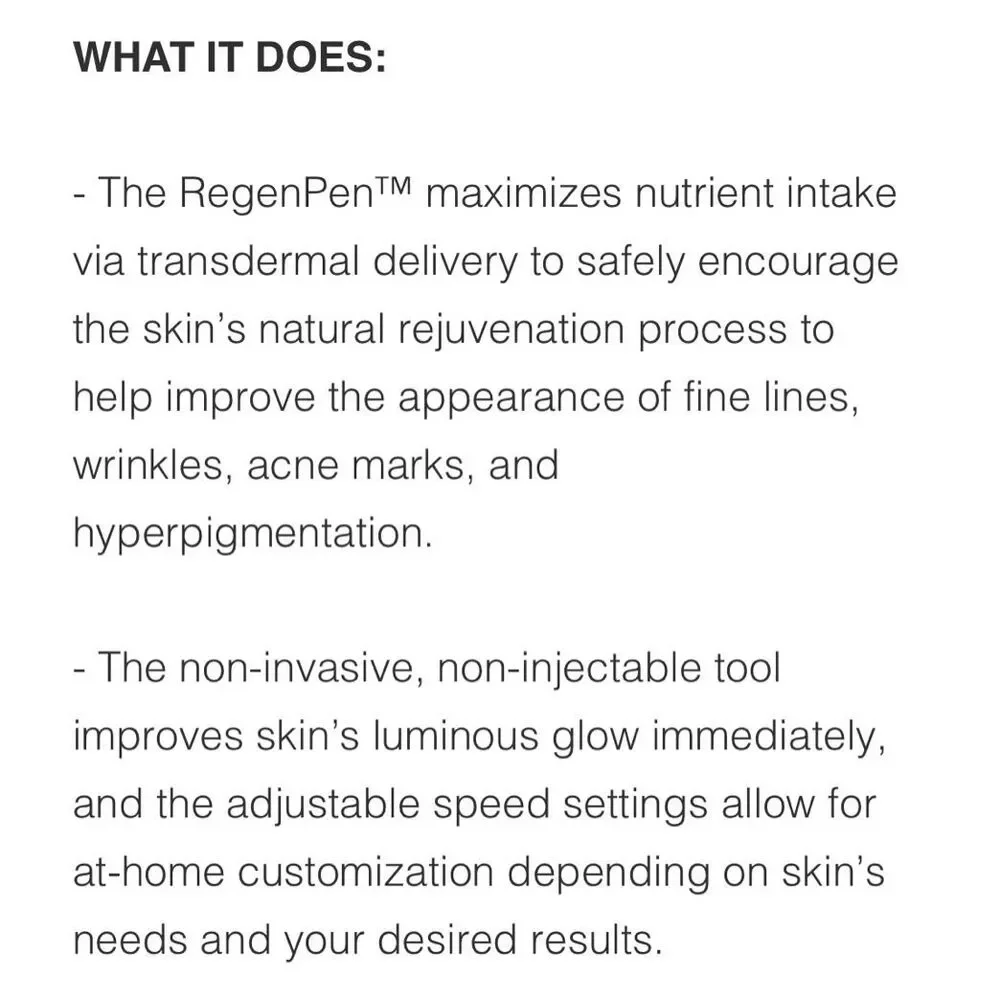 LORDE + BELLE THE VIRAL‎ REGENPEN Non-invasive Facial Tool Device New $299 msrp